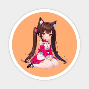 Chibi Neko Catgirl Chocola Nekopara Magnet